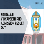 Sri Balaji Vidyapeeth PhD Admission Result Out